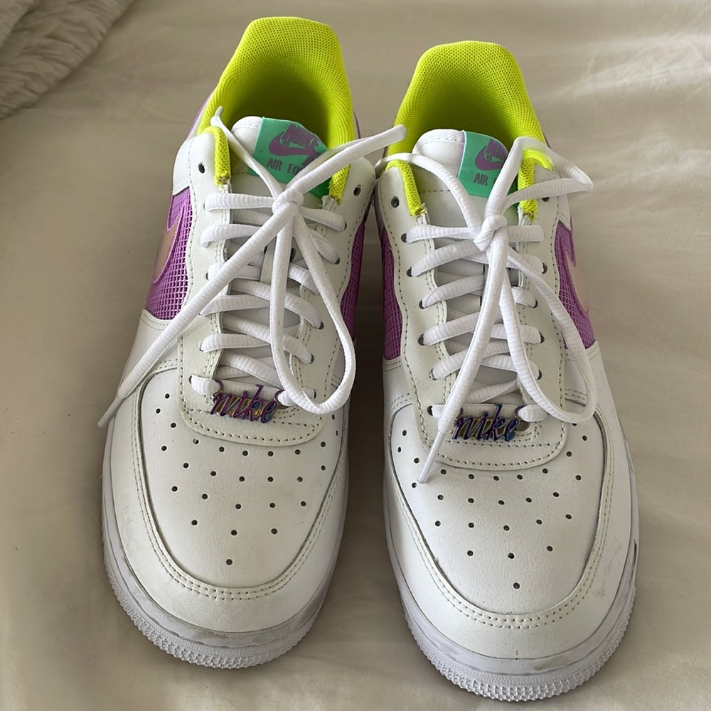 Nike Airforce Ones with Neon Detail